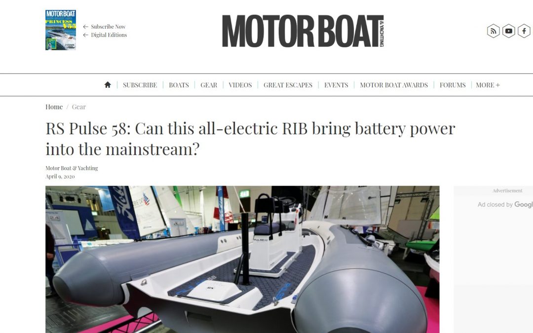 Motor Boat & Yachting – RS Pulse 58: Can this all-electric RIB bring battery power into the mainstream?