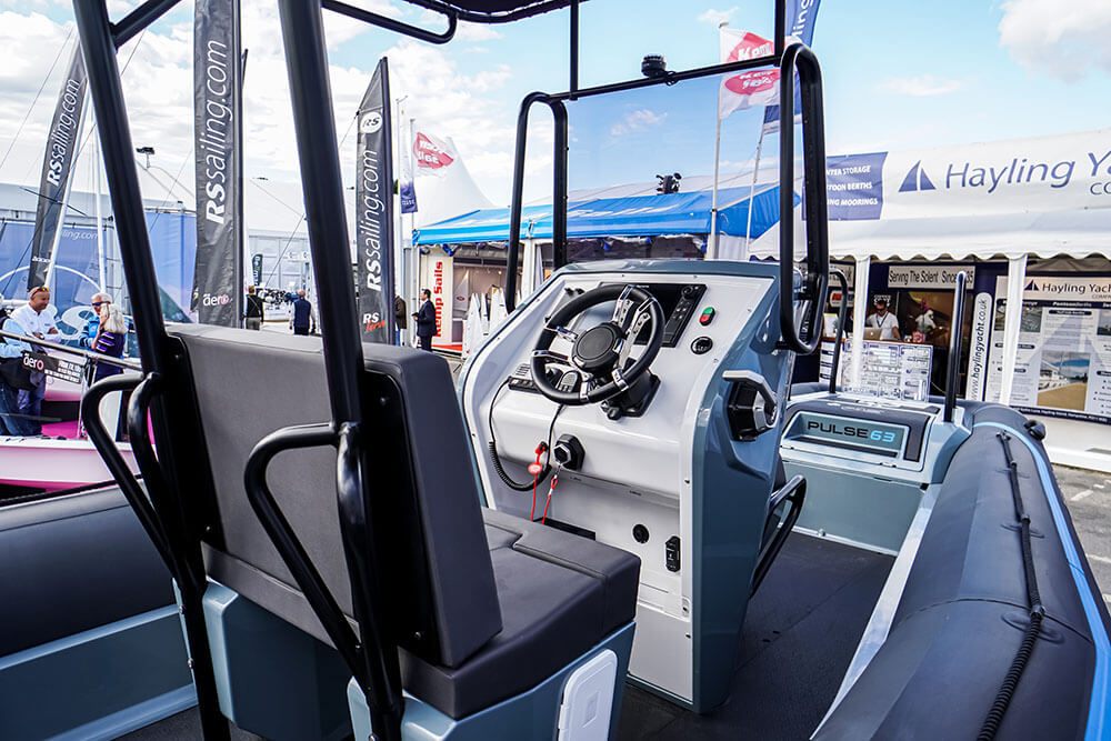 Pulse 63 Commercial Boat at the Southampton Boat Show