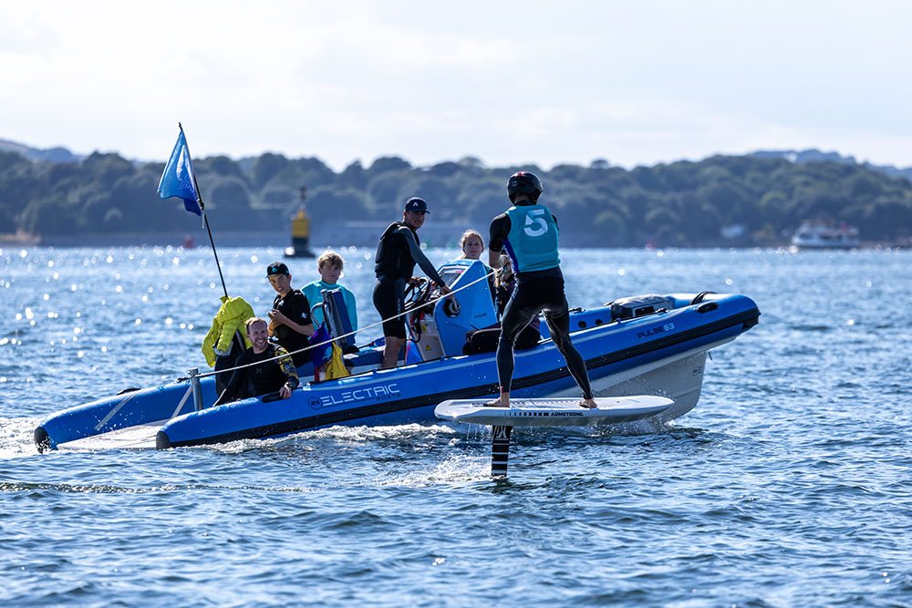 RS Electric Boats SailGP Tow Foiling